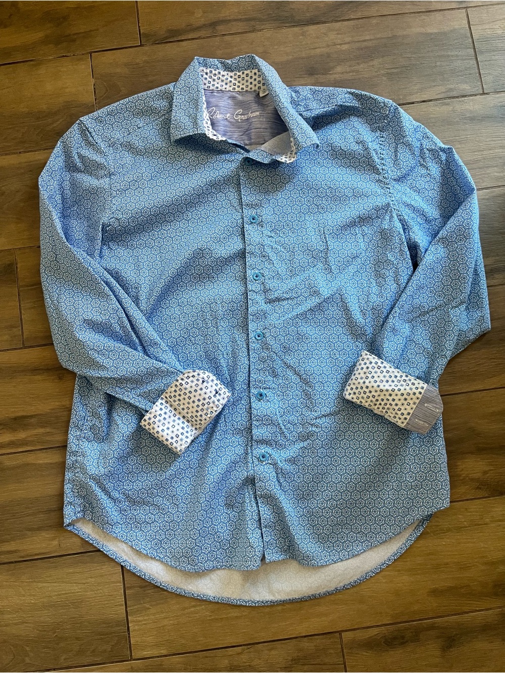 Robert Graham Blue buttonup Large
